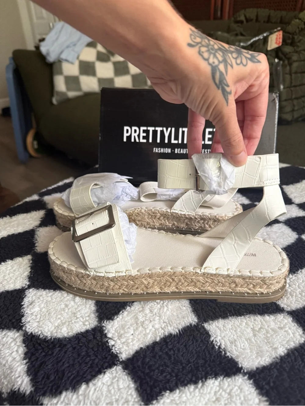 PrettyLittleThing espadrille sandals